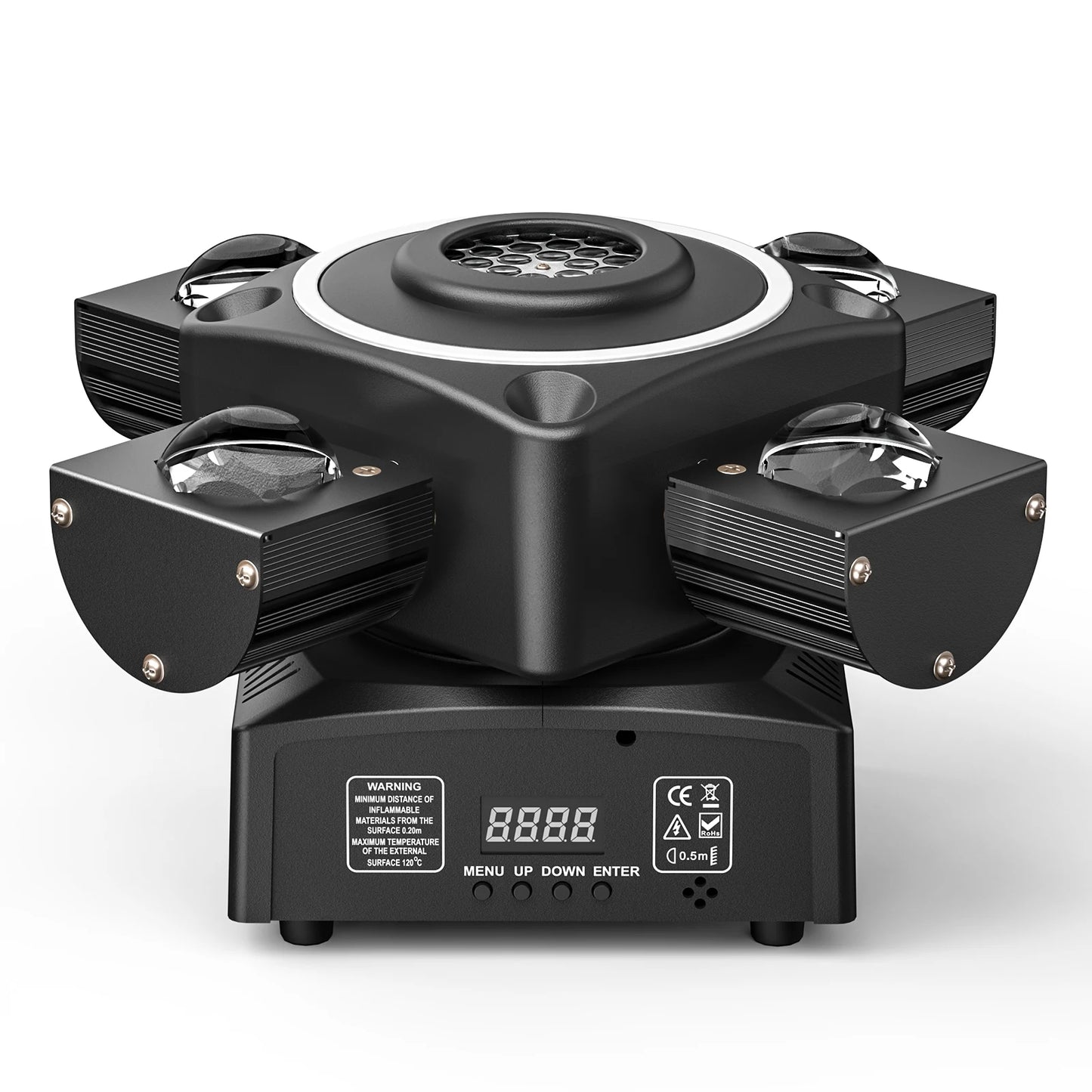 Profi DJ Moving Head Licht - 90W RGBW Bühnenstrahler mit DMX512 Steuerung