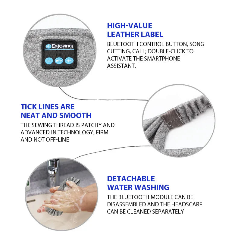 Bluetooth Sleep Headphones Augenmaske | Wireless Kopfhörer Stirnband