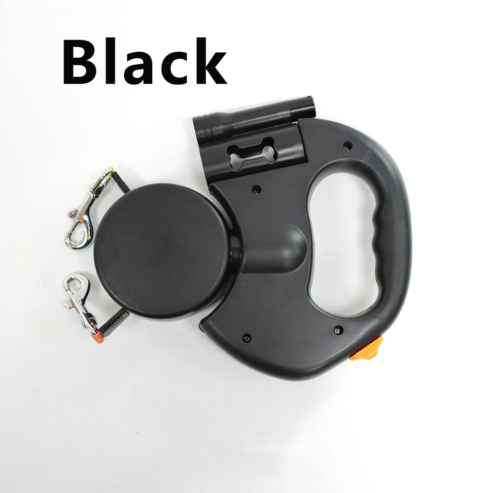 Doppelleine mit LED & 360° Drehung