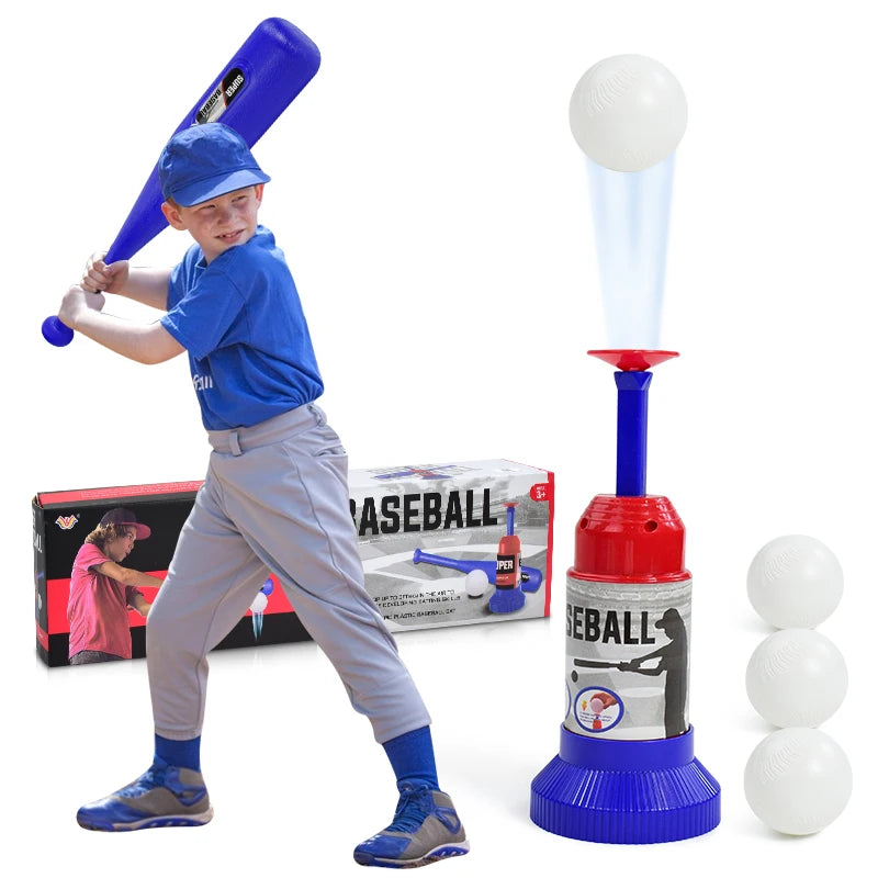 Automatische Baseball-Wurfmaschine für Kinder - Verstellbares Pitching-Set mit Schläger & Bällen