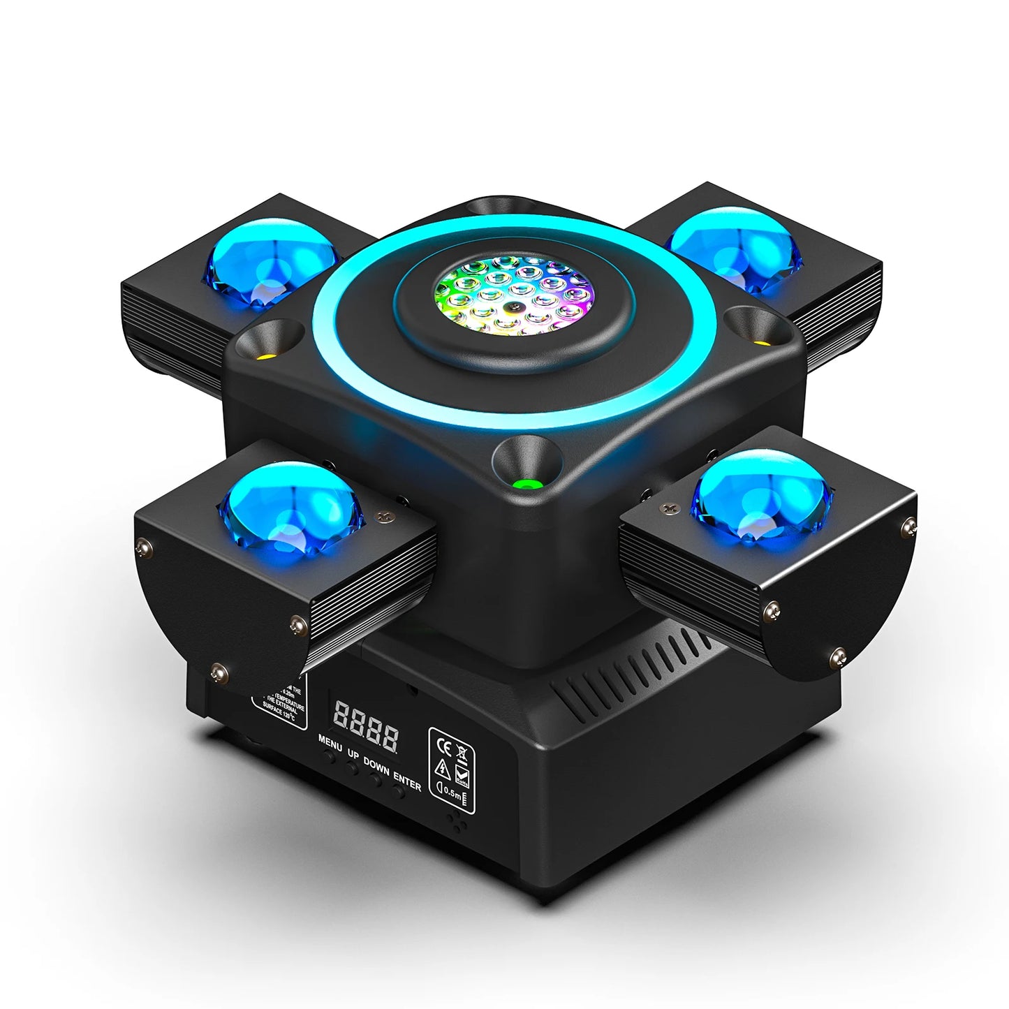 Profi DJ Moving Head Licht - 90W RGBW Bühnenstrahler mit DMX512 Steuerung