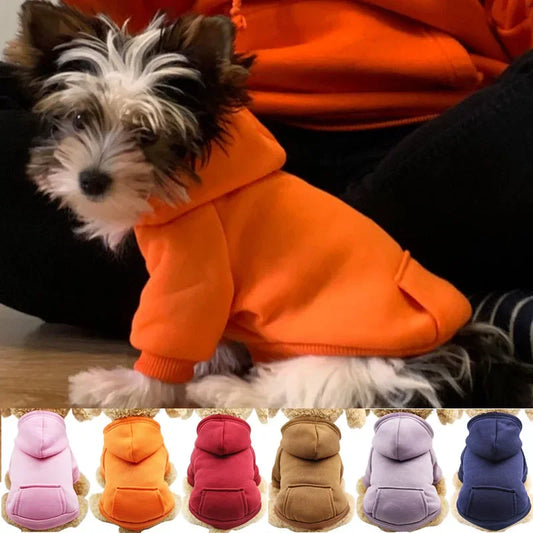 Hunde‑Hoodie aus Baumwolle – Kapuzenpullover für kleine Hunde & Katzen
