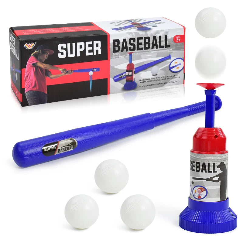 Automatische Baseball-Wurfmaschine für Kinder - Verstellbares Pitching-Set mit Schläger & Bällen