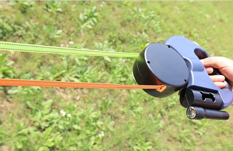 Doppelleine mit LED & 360° Drehung